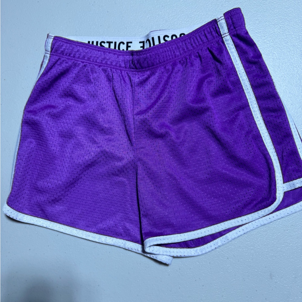 Girls Justice Purple Sports Shorts, Size 12